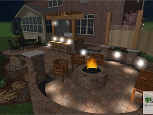 Fire Pit 3D Designs, Washington Township, IN
