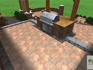 Outdoor Kitchen 3D Designs, Bargersville, IN